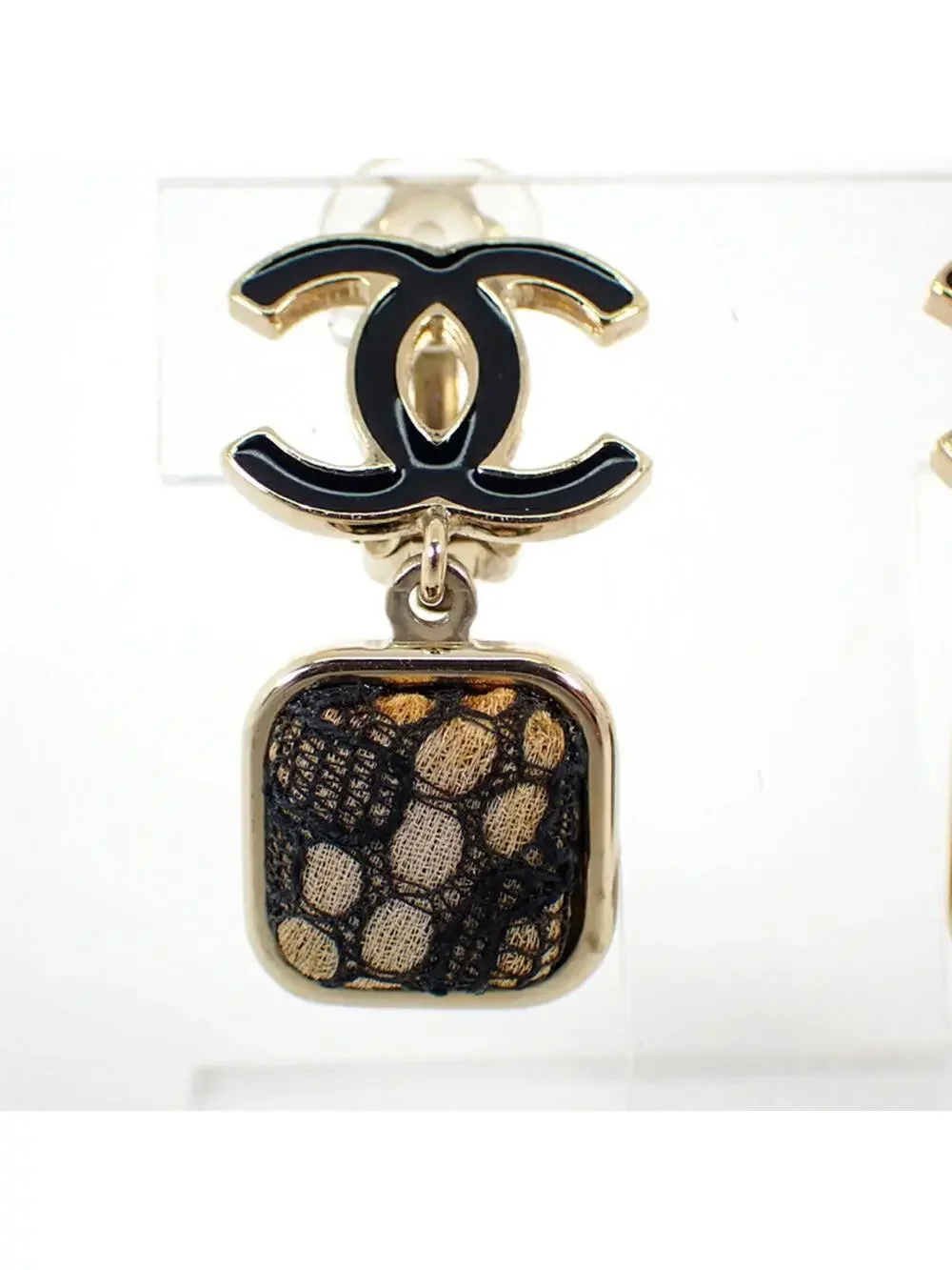 Chanel Cc Logo Clip-On Earrings Metal #228839C87B